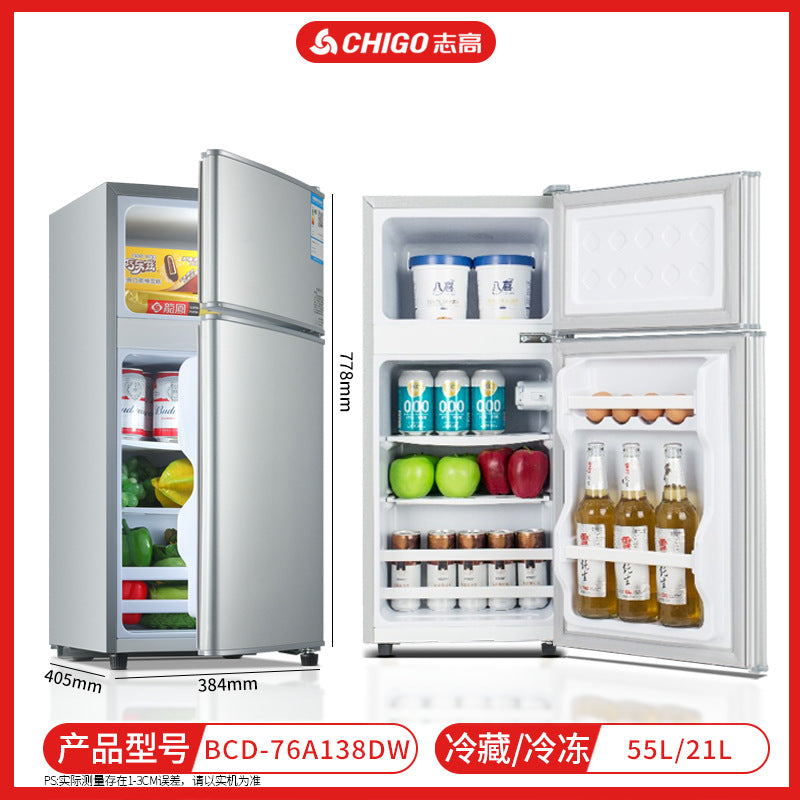 Chigo refrigerator home appliances procurement wholesale multi-specification tier 1 energy efficiency apartment refrigerator rental refrigerator for home