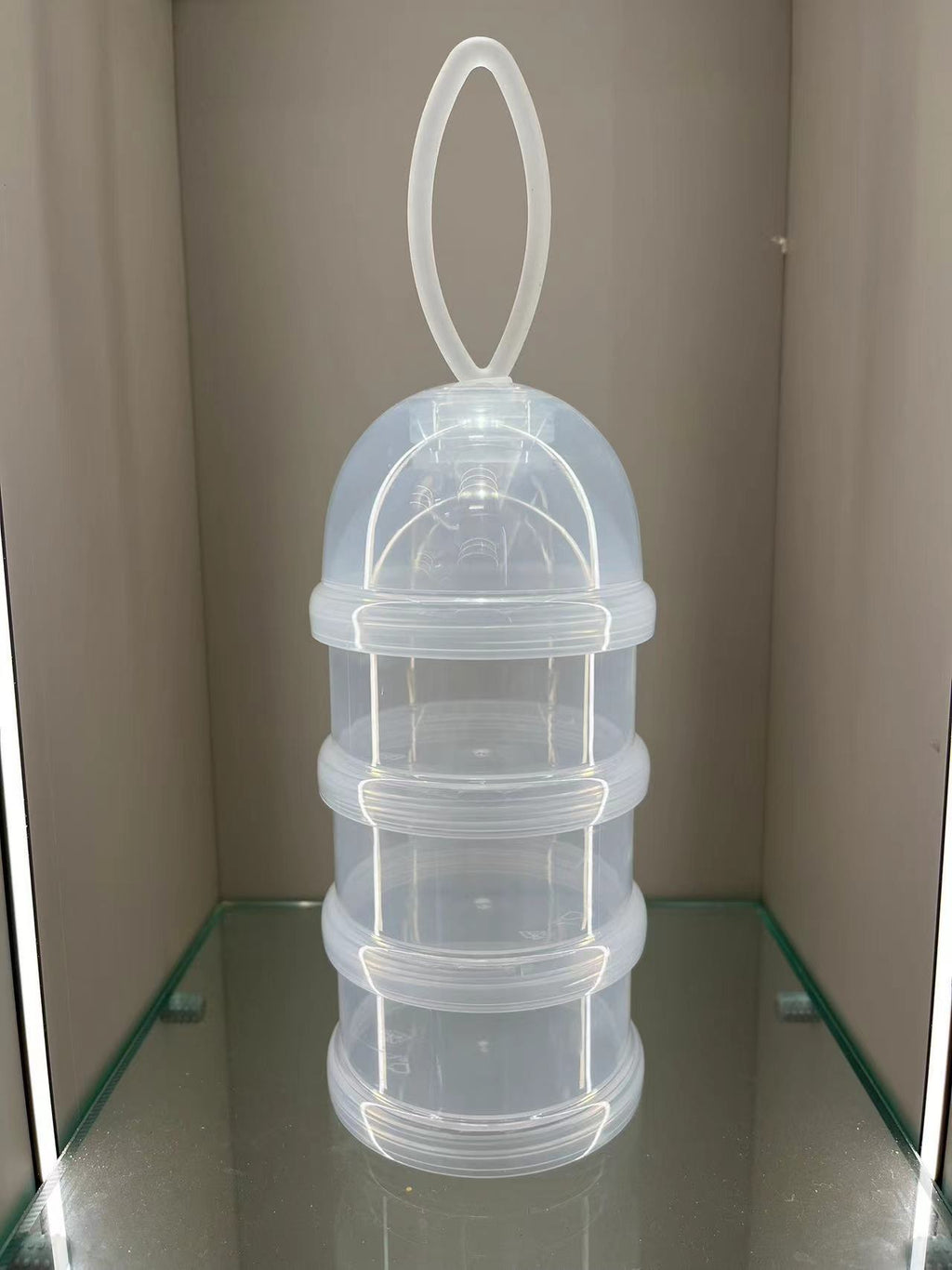 Baby milk powder box out portable transparent multi-layer milk powder grid Baby milk powder independent packing box Maternal and infant products