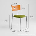 Used dining chairs, durable solid wood dining table and chairs, designer influencer minimalist high-end wabi-sabi style french retro chairs
