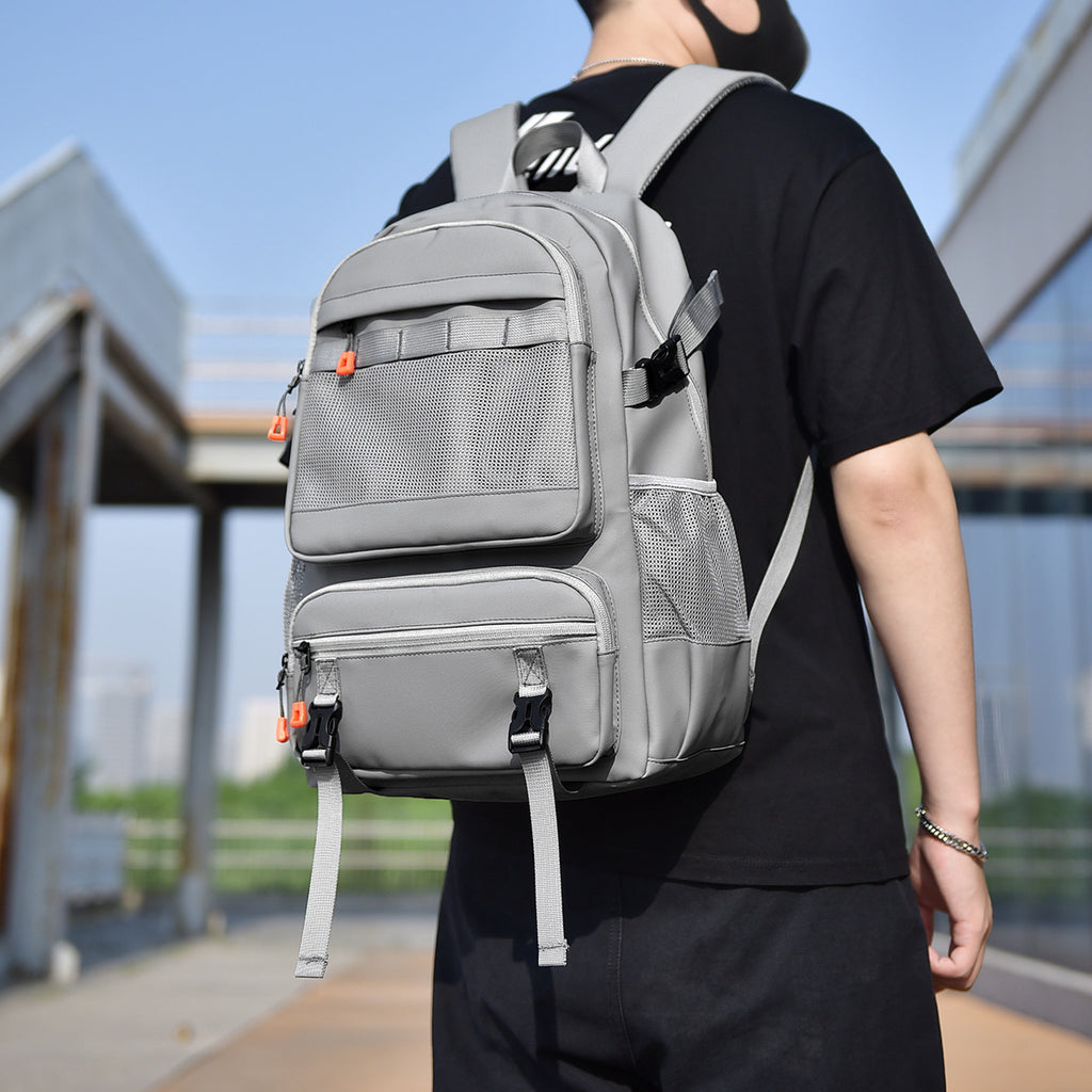 New men's bag oversized men's backpack, men's business travel bag leather film Oxford cloth travel bag