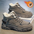 Men's winter fleece-lined thickened warm high-top cotton shoes 2025 new style athletic work safety martin boots
