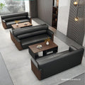 Office sofa business reception area meeting room simple modern light luxury three-seater sofa and coffee table set