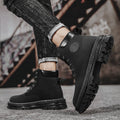 Men's martin boots - spring edition: durable, waterproof, and slip-resistant work boots for construction, construction sites, and outdoor activities. ideal for spring