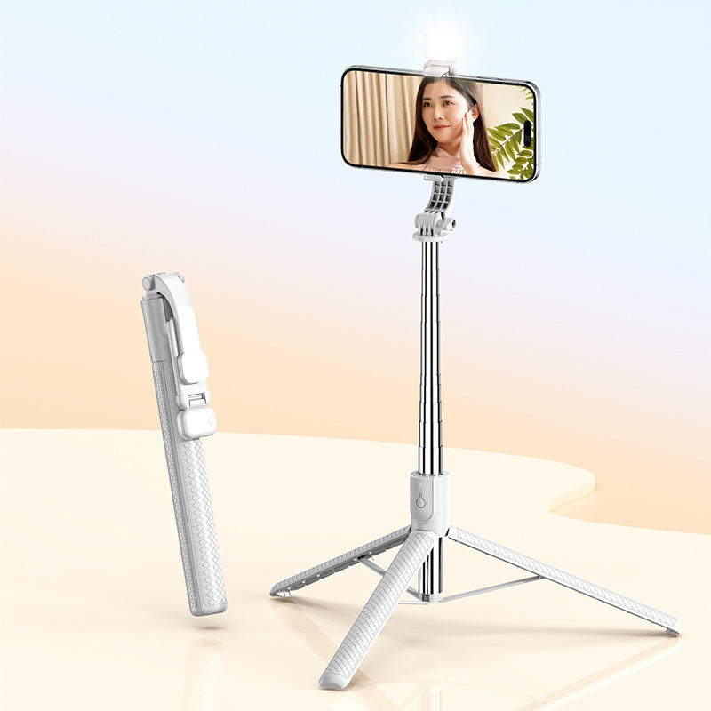 r7l selfie stick 1.7m handheld stabilizer anti-shake r7l telescopic bluetooth remote fill light phone holder