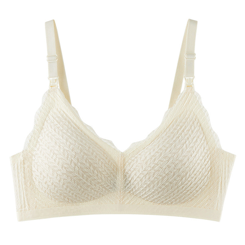 Nursing underwear gathers anti-sagging pregnant women, special bras for pregnancy, no steel rims and no marks, postpartum feeding bras