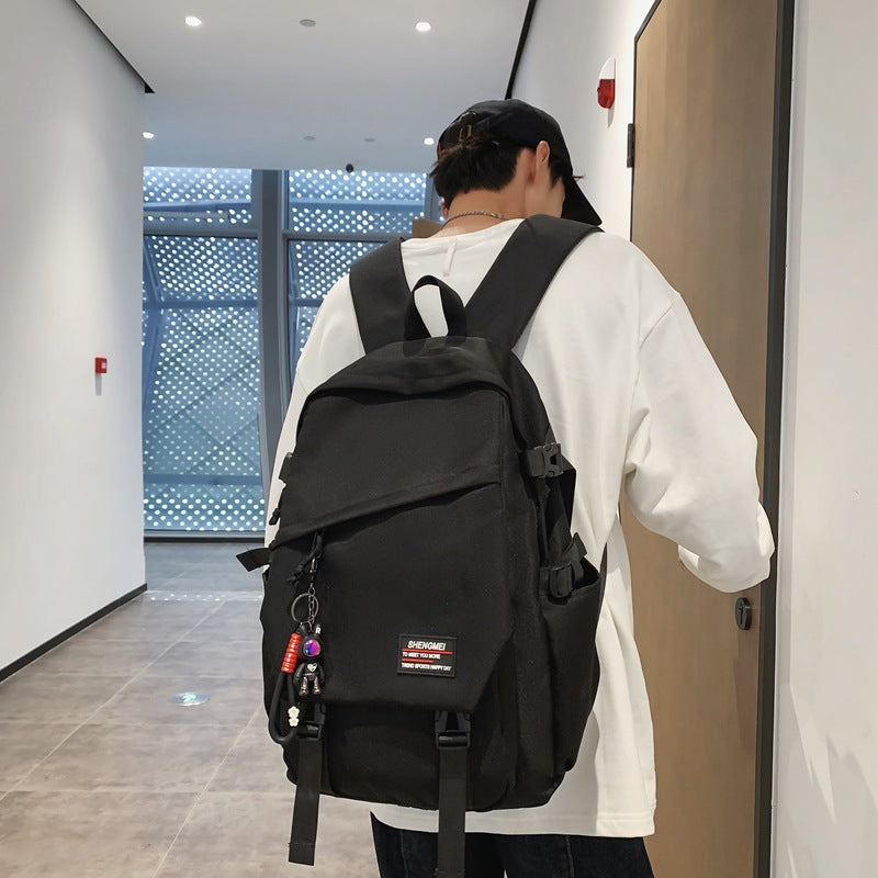 New large-capacity junior high school students backpack schoolbag travel computer backpack business leisure commuter backpack