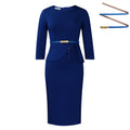 D3312  foreign trade women's new fashion ol slim-fit elegant bodycon african dress