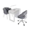 120cm multifunctional (single table) + octagonal chair + bubble chair