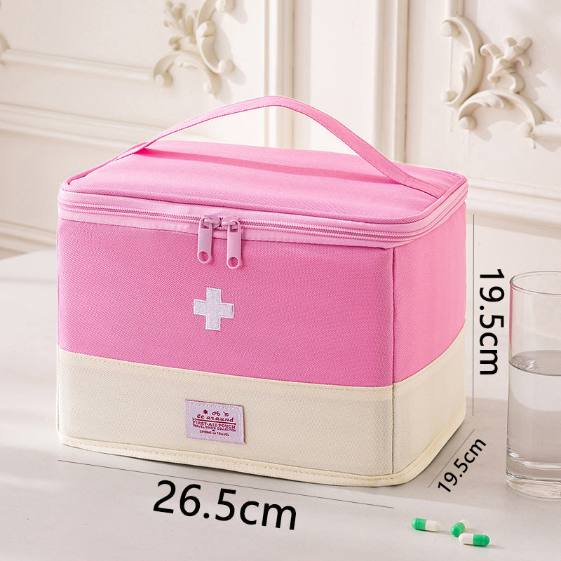 Portable First Aid Kit Cross Drug Storage Bag Travel Business Travel Medical Kit Large Capacity Medical Emergency Kit