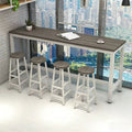 Wall-mounted bar table, minimalist modern design, suitable for home use, tall table, living room, balcony, small rectangular table, perfect for bubble tea shops and bar counters
