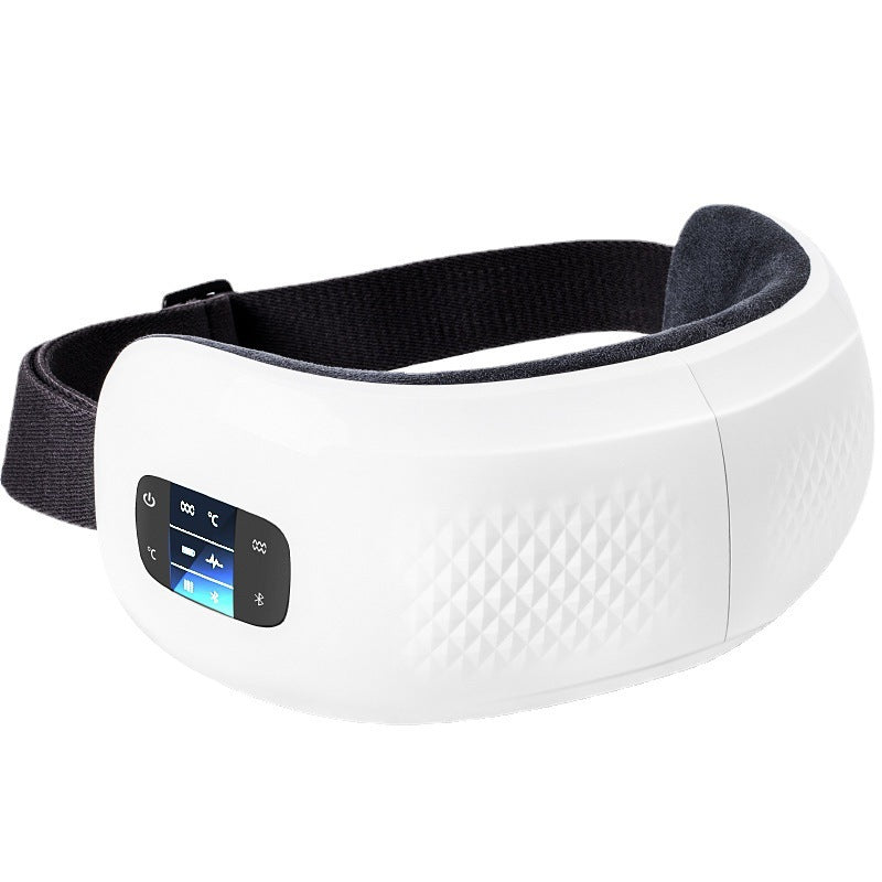 Bluetooth music hot compress airbag eye massager - smart acupoint vibration eye mask for sleep and relaxation