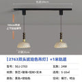 New arrival art french medieval style restaurant chandelier with fan adjustable magnetic track bar b&b creative chandelier