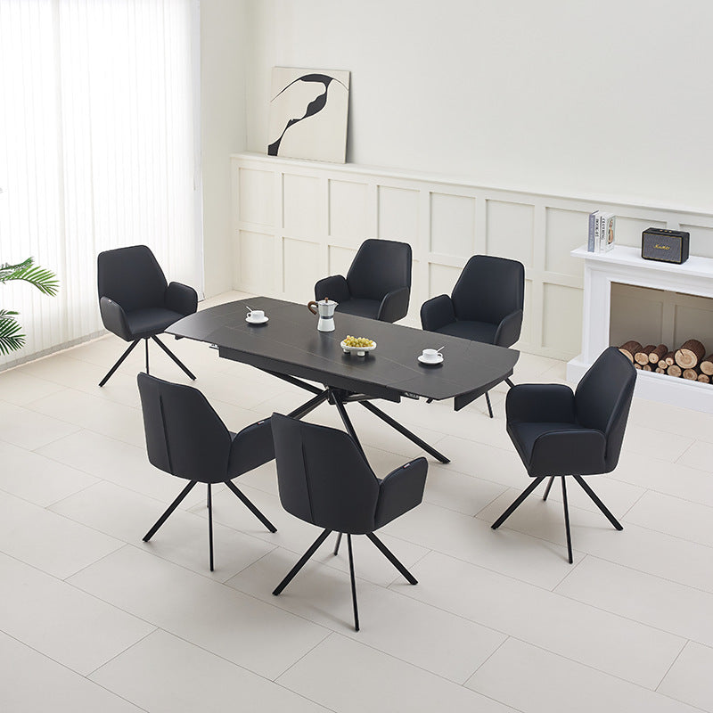 Export rock slab dining table large board retractable foldable scandinavianclassy sense folding dining table dining table