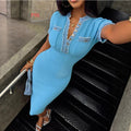 european and american spring/autumn new arrival: chic ribbed knit short-sleeve dress