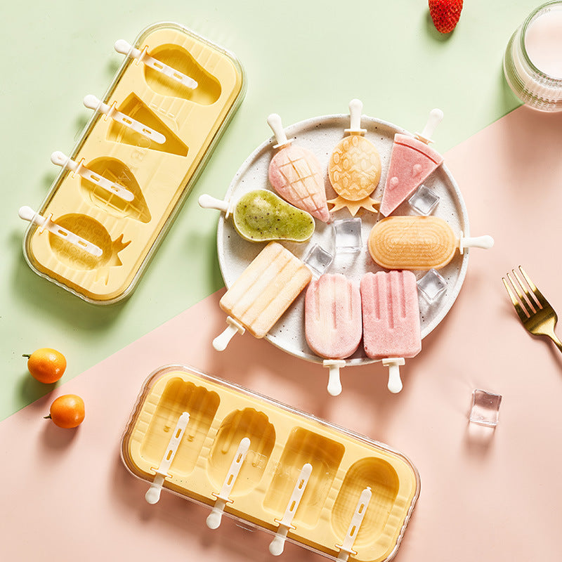 Ice cream mold for home making popsicles, ice cream, ice cubes, cheese sticks, food grade silicone mold homemade