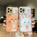 Angel eye phone case for apple 15 pro, full coverage drop-proof iphone 8 plus/xr cartoon text tpu case