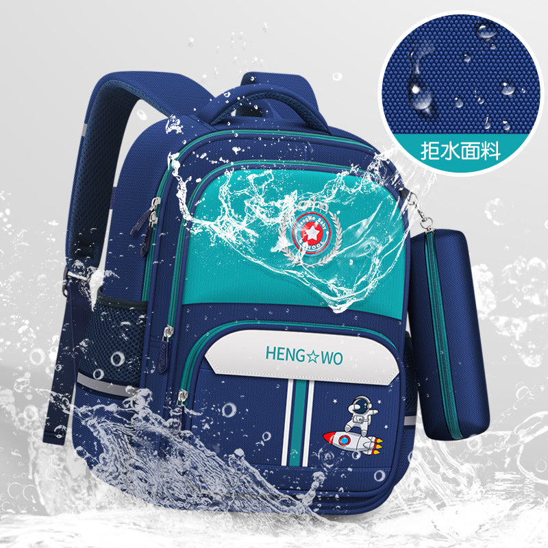 Kids' backpack set (2-piece): grades 3-6 elementary school backpack - dropshipping available, lightweight, spine-protecting, and load-reducing