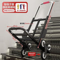 Stair climbing hand truck - heavy duty luggage carrier - portable folding utility cart for home use