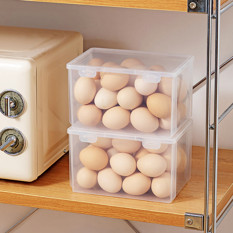 Kitchen Refrigerator Storage Box Food Grade Transparent Egg Storage Box Fruit and Vegetable Fruit Fresh-keeping Box Dumpling Freezing Box