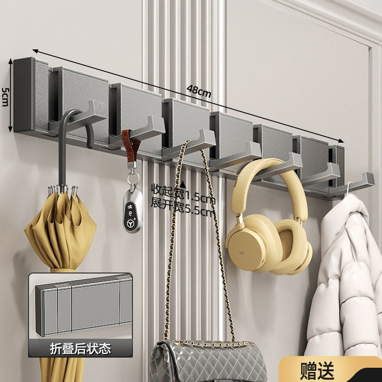 Invisible hook entryway no-drill over-the-door clothes hanger wall-mounted entryway coat hook - premium quality