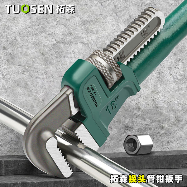 Tuosen Multifunctional Pipe Pliers Universal Quick Pipe Pliers Wrench Replaceable Head Pipe Pliers Pipe Pliers Pipe Pliers