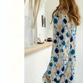 wholesale women's long-sleeved shirts, trendy all-season shirts with popular cross-border print designs, dropshipping available