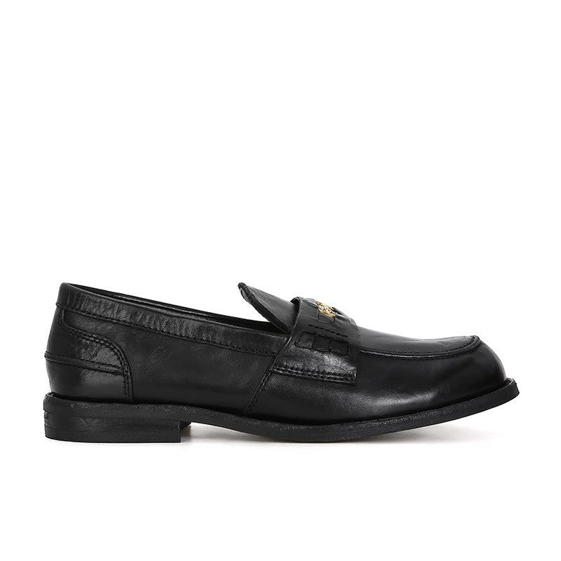 Ready to ship! trendy and versatile new genuine leather penny loafers with suede uppers and flat soles