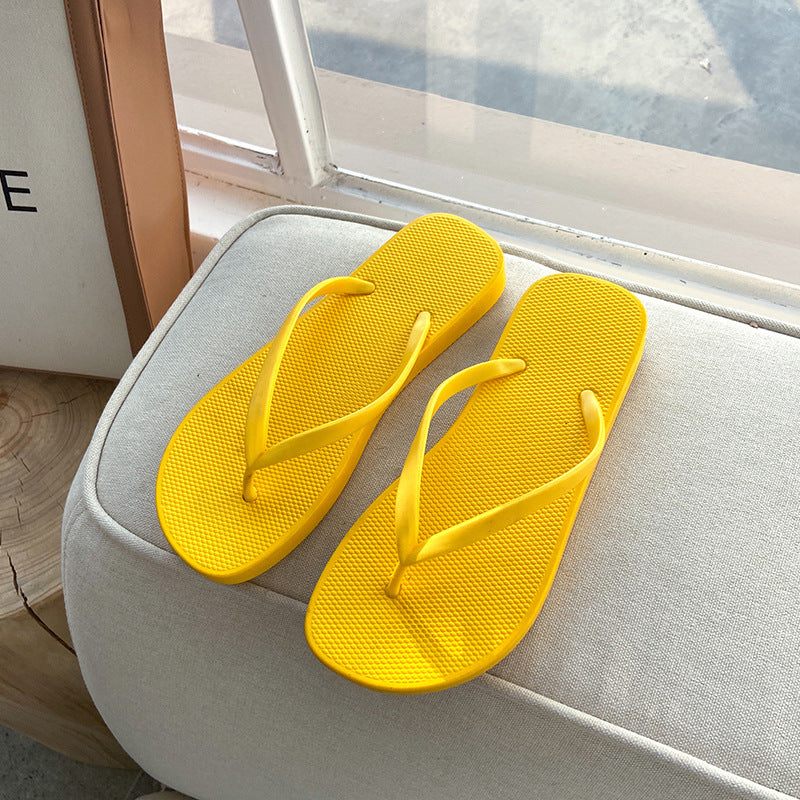 Flip-flops women's outwearsummer flip-flops non-slip bathroom bath beach seaside couple ins trendy summer sandals