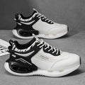Men's 2026 spring new arrival: air cushion shock absorption, soft sole, height increasing, thickened high-top platform sneakers - trendy basketball shoes for men
