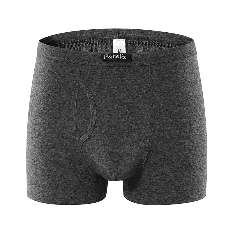 Men's large-size underwear, side-opening men's underwear, pure cotton boxer underwear,  special supply.