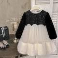 Girls' dress - new autumn  collection: stylish hepburn-inspired birthday dress for baby girls