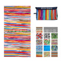 Factory wholesale full-page printed sand-free beach towel, soft, absorbent, quick-drying, mesh bag packaging, advertising cheerleading bath towel