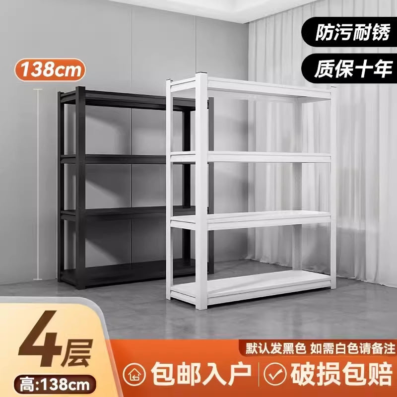 Kitchen storage rack - multi-tier organizer, carbon steel, multi-functional, freestanding, all-in-one shelf for home, sundries, and storage