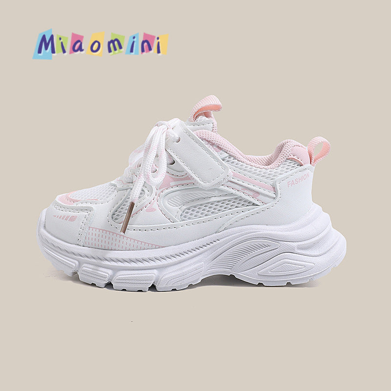 spring new arrivals: kids' athletic shoes - chunky sneakers, breathable mesh, versatile style for boys, girls, and toddlers - trendy casual shoes