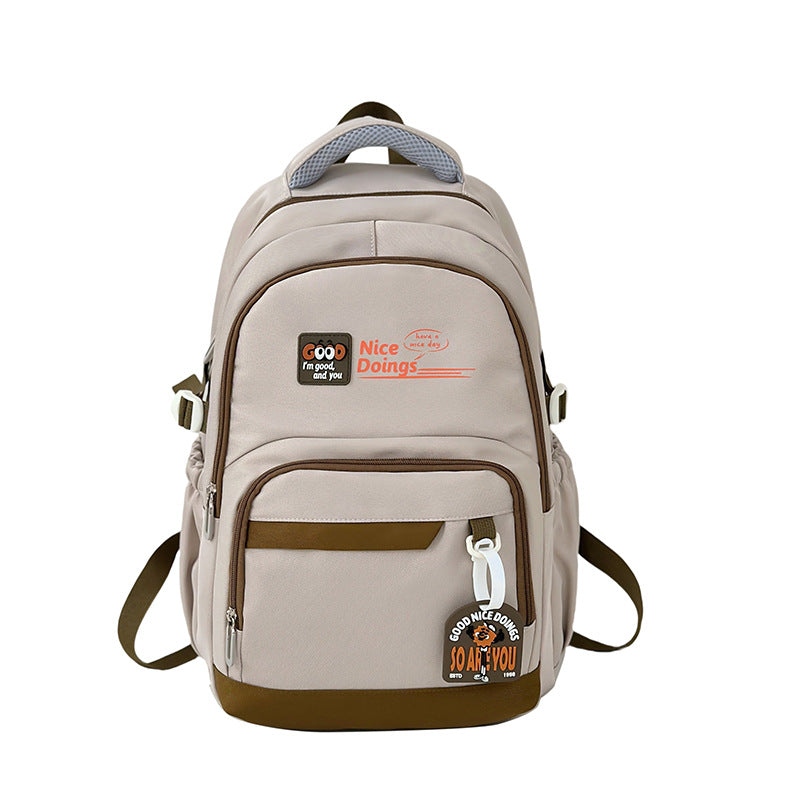 Spot large capacity backpack new fashion trend versatile backpack backpack college student nylon bag wholesale