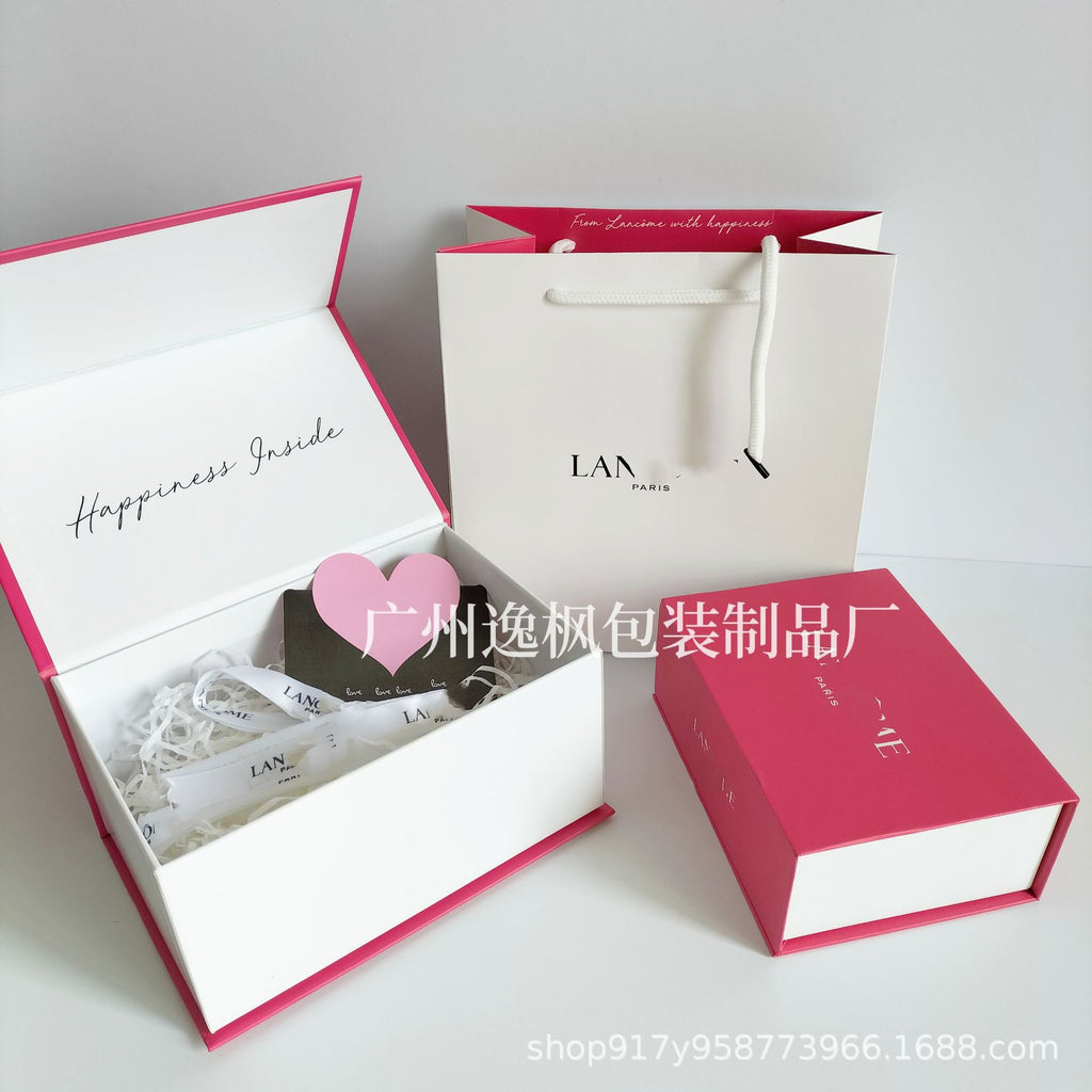 Blue perfume box gift box lipstick air cushion gift box portable gift bag gift box