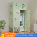 Simple wardrobe for home bedroom cabinet rental house simple folding assembly dormitory reinforced baby kids wardrobe cupboard