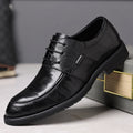 Leather shoes for men, business formal wear, k-style british style, live broadcast casual leather shoes, youth work, groom, wedding, trendy leather shoes