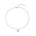 Pearl necklace wholesale fashion cross-border pendant jewelry alloy sun niche light luxury high-end sweater necklace for women