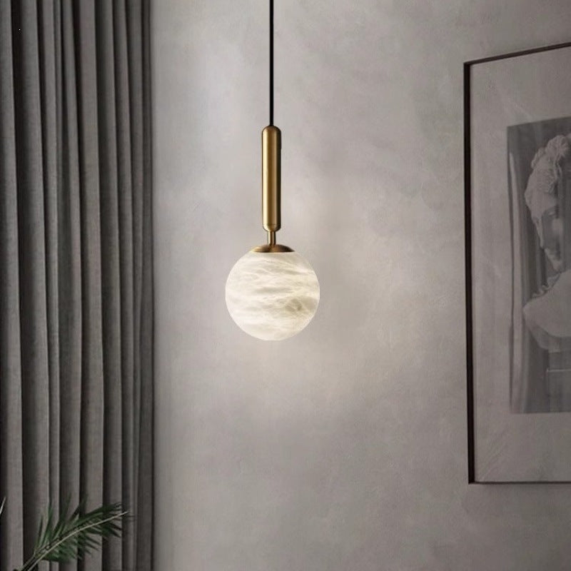 Postmodern casual creative marble bedroom bedside small chandelier bar designer hanging wire restaurant hanging wire small chandelier