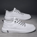Men's spring 2026 new white sneakers: trendy skate shoes, bestselling versatile casual leather shoes, summer athletic white sneakers