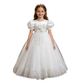 Wholesale girls' formal dresses - long flower girl dresses for weddings - new cross-border children's princess dresses - big kids' clothing - in stock