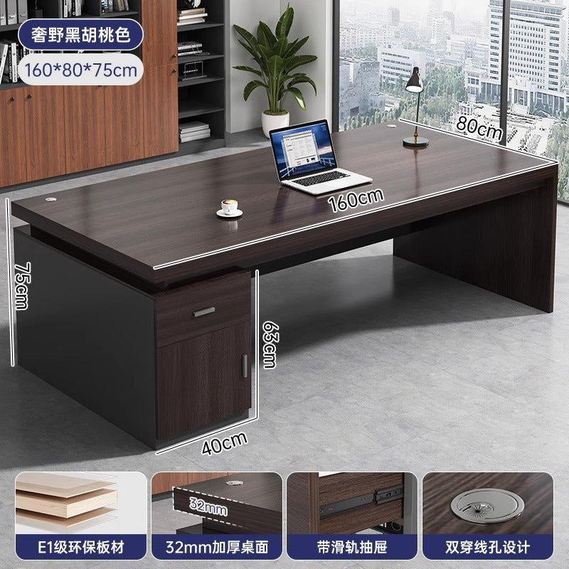 Desk Boss Table Single Desktop Office Table and Chair Combination Staff Desk Light Luxury Home Computer Desk
