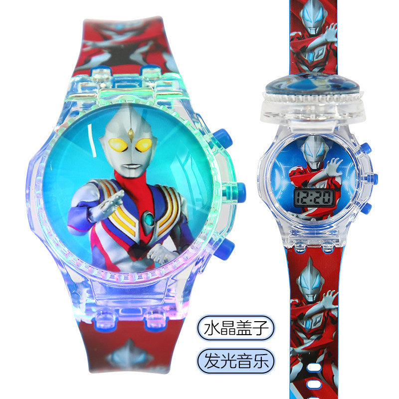 Educational toy unicorn kids watch - musical, light-up, rotating electronic watch for boys and girls, ages 3-9