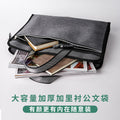 Oxford cloth a4 zipper file folder - men's office document bag, waterproof, large capacity briefcase with custom printing