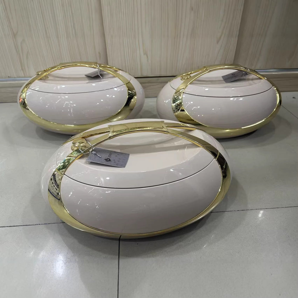 Food warmer container 3pcsexport high-end new arrival egg-shaped thermal insulation box 3l-4l-5l