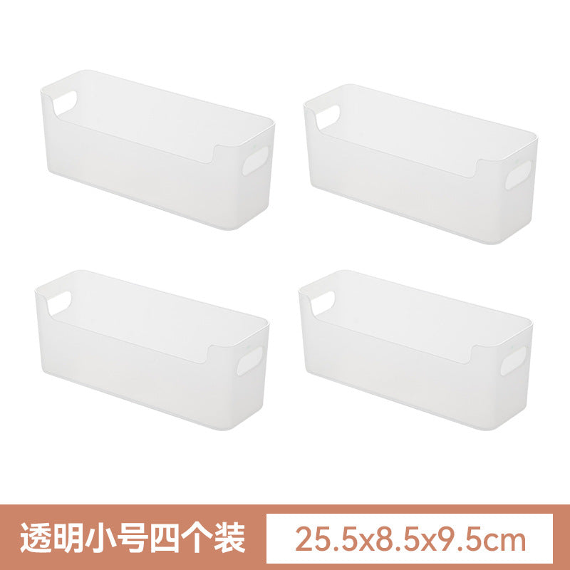 Kitchen cabinets, plastic wrap storage boxes, plastic sundries, non-punching wall-mounted storage boxes, multifunctional bathroom storage boxes