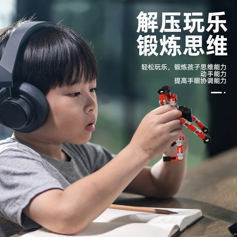 New arrival decompression fingertip mechanical gyroscope decompression finger gyroscope luminous gyroscope deformation cross-border toy douyin same style