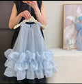 Girls' princess dress summer : stylish mesh sequin birthday dress for baby girls, fairy tale gown