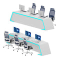 In-stock (direct) + double-sided ice blue led strip + cabinet body - [price]/meter